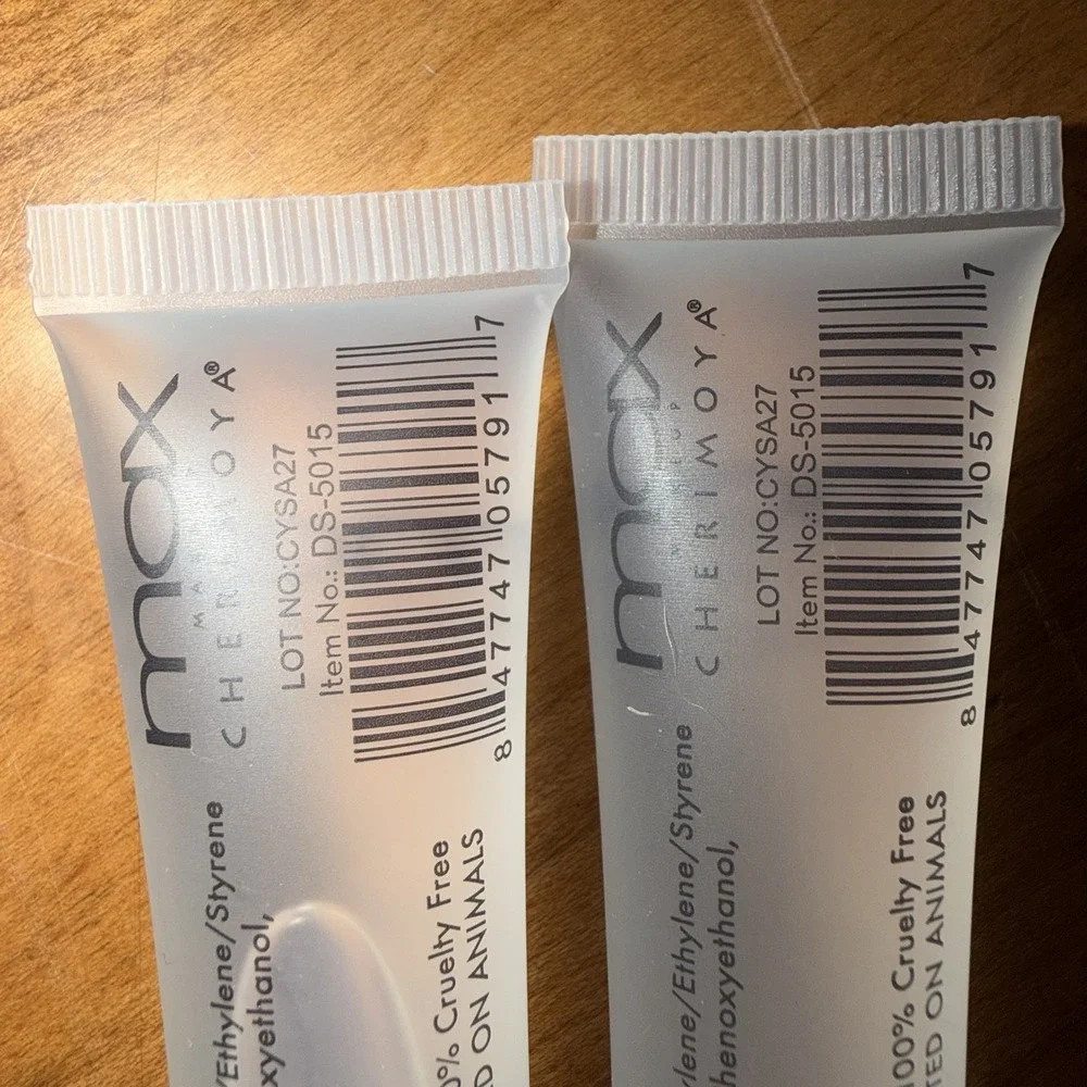 NEW Max Makeup Cherimoya Lip Polish Clear Gloss Sealed‎ Lot Of 2
